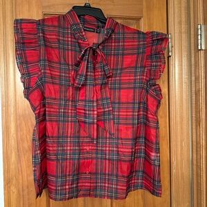 Plaid blouse